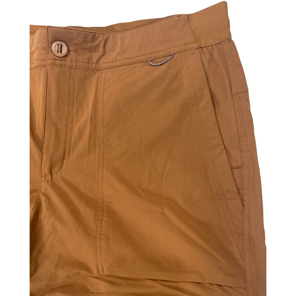REI Co-op Women Brown Convertible Hiking Pants Zip Off Shorts Large Stretch - Picture 7 of 10
